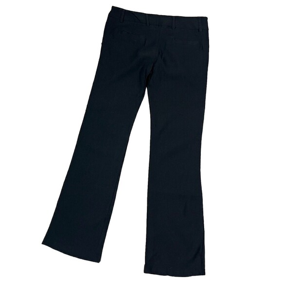 I Joah Pants Dress Slacks Bootcut Pockets Black Stretch Cotton Small Career Work - Picture 2 of 4